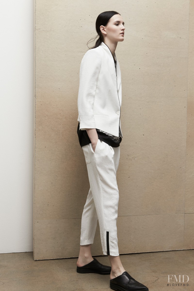 Katlin Aas featured in  the Helmut Lang fashion show for Resort 2014