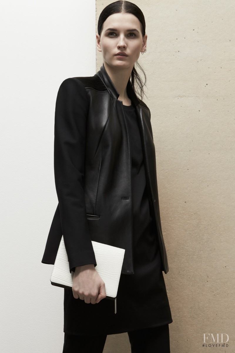 Katlin Aas featured in  the Helmut Lang fashion show for Resort 2014