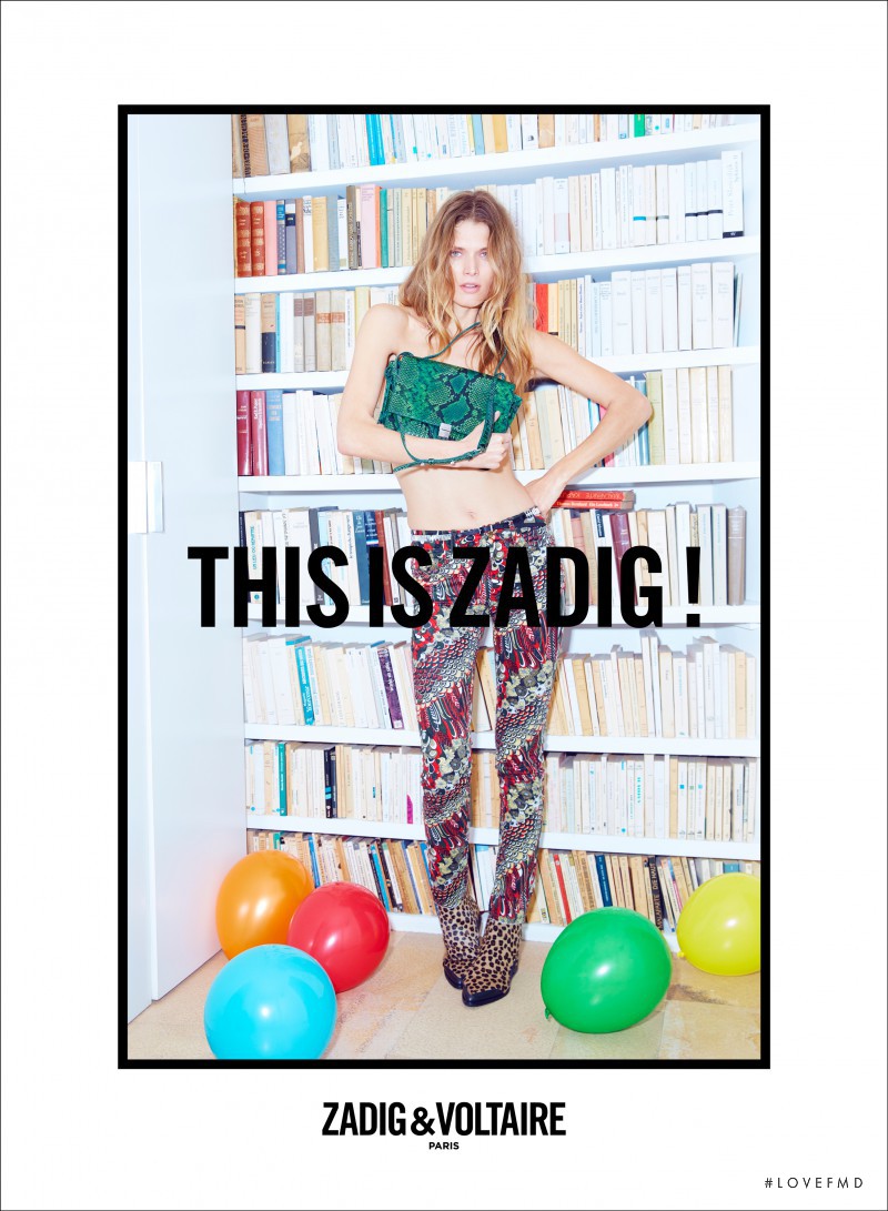 Malgosia Bela featured in  the Zadig & Voltaire advertisement for Autumn/Winter 2016