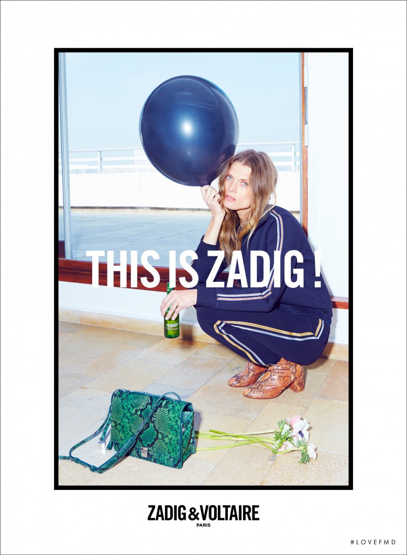 Malgosia Bela featured in  the Zadig & Voltaire advertisement for Autumn/Winter 2016