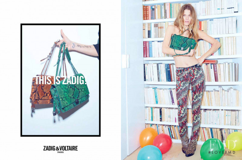 Malgosia Bela featured in  the Zadig & Voltaire advertisement for Autumn/Winter 2016