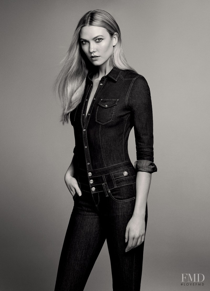 Karlie Kloss featured in  the Liu Jo Jeans Blue Denim advertisement for Autumn/Winter 2016