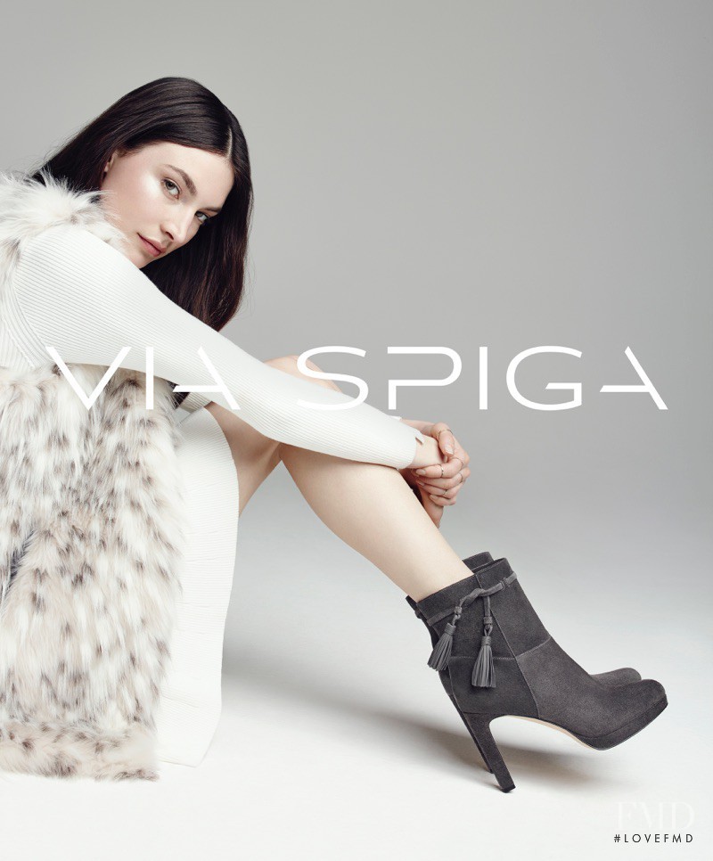 Jacquelyn Jablonski featured in  the Via Spiga advertisement for Autumn/Winter 2016