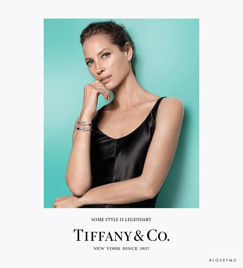 Christy Turlington featured in  the Tiffany & Co. advertisement for Autumn/Winter 2016