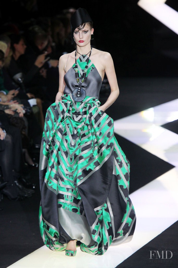 Nadja Bender featured in  the Armani Prive fashion show for Spring/Summer 2013