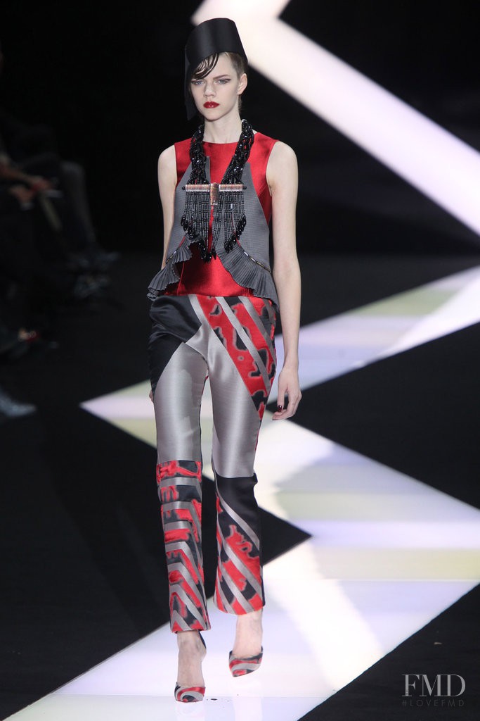 Antonia Wesseloh featured in  the Armani Prive fashion show for Spring/Summer 2013