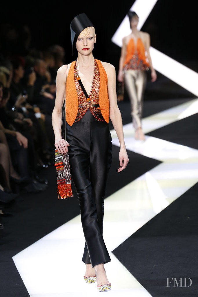Henna Lintukangas featured in  the Armani Prive fashion show for Spring/Summer 2013