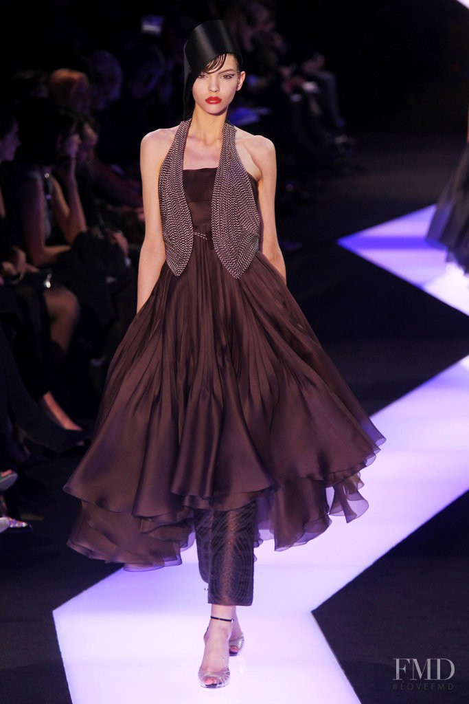 Kate Bogucharskaia featured in  the Armani Prive fashion show for Spring/Summer 2013