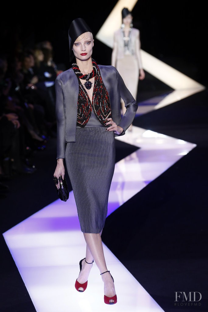 Melissa Tammerijn featured in  the Armani Prive fashion show for Spring/Summer 2013