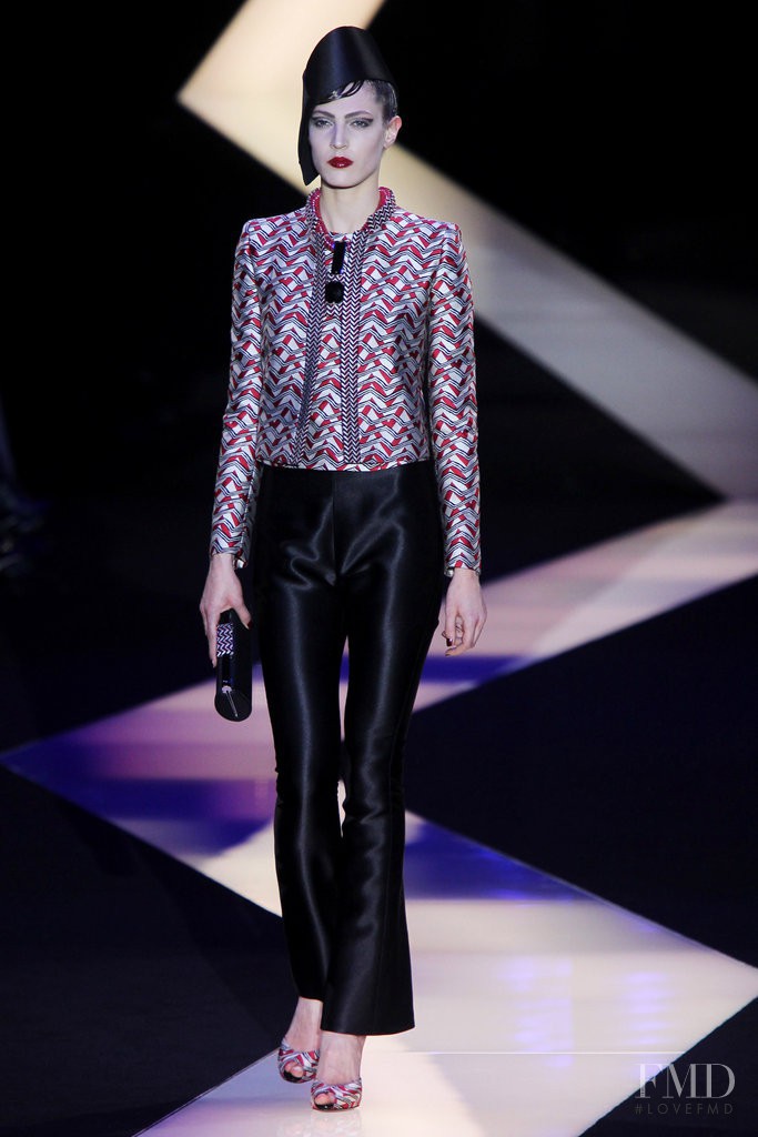 Othilia Simon featured in  the Armani Prive fashion show for Spring/Summer 2013