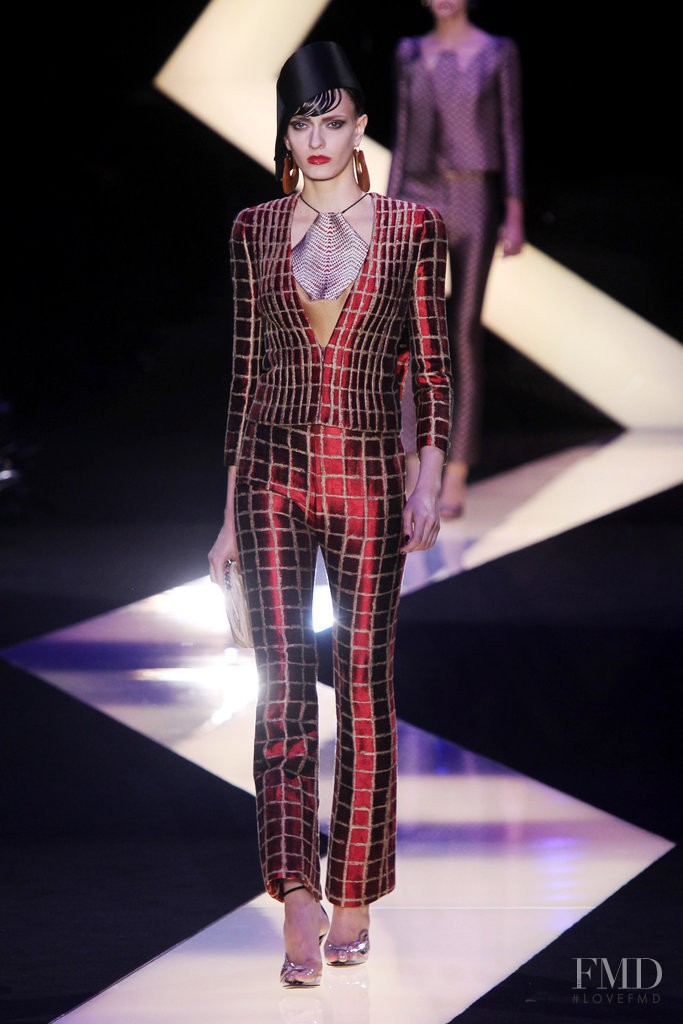 Erjona Ala featured in  the Armani Prive fashion show for Spring/Summer 2013