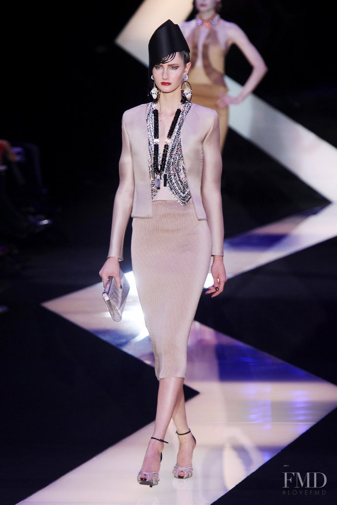 Mackenzie Drazan featured in  the Armani Prive fashion show for Spring/Summer 2013