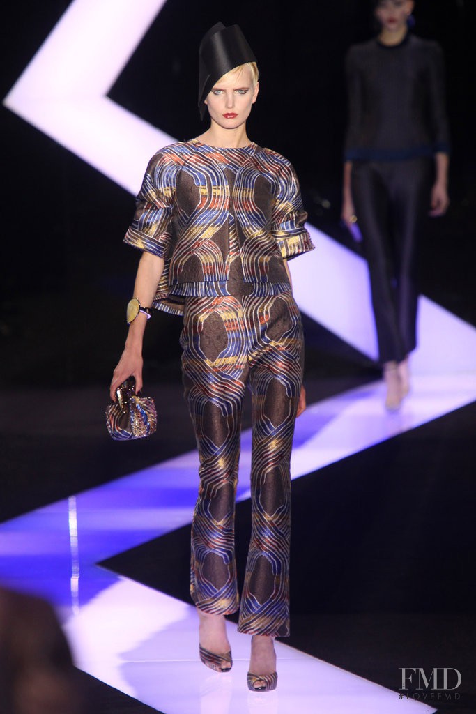 Anmari Botha featured in  the Armani Prive fashion show for Spring/Summer 2013