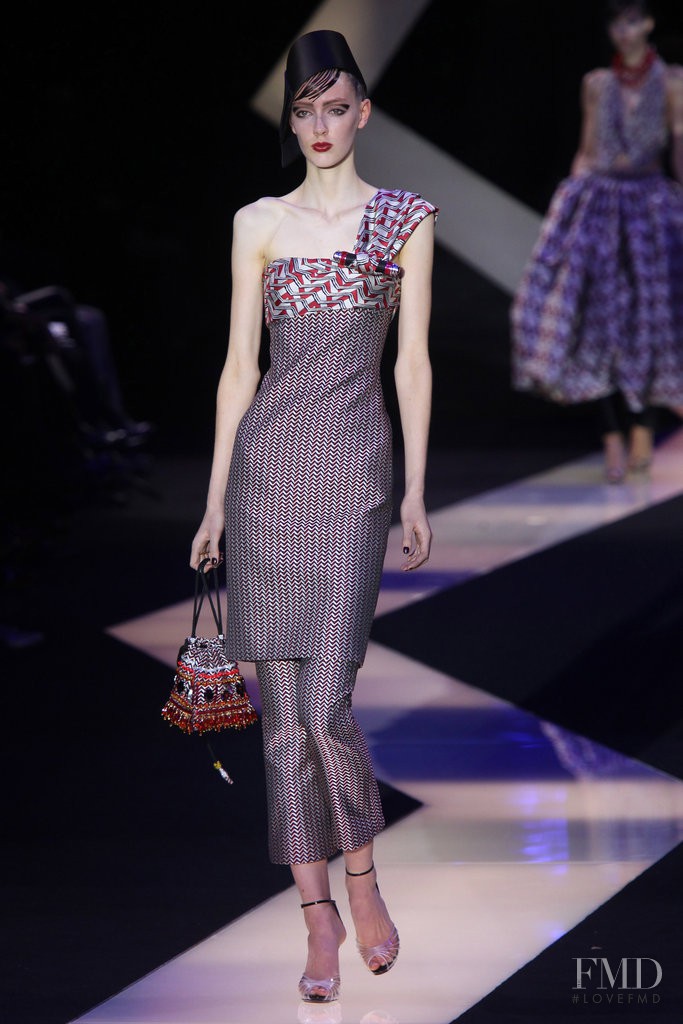 Kaila Hart featured in  the Armani Prive fashion show for Spring/Summer 2013