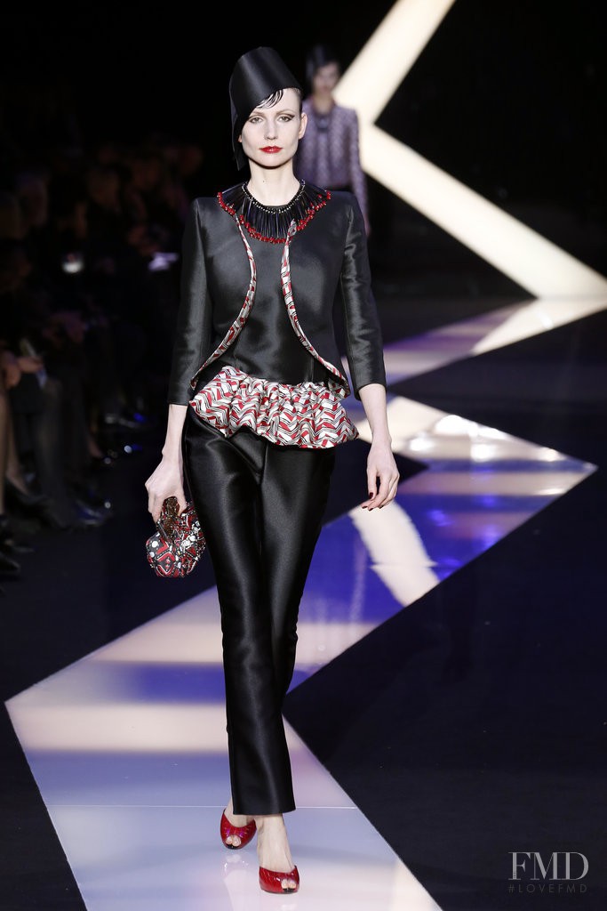 Agnese Zogla featured in  the Armani Prive fashion show for Spring/Summer 2013
