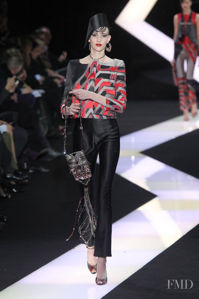 Sarah Bledsoe featured in  the Armani Prive fashion show for Spring/Summer 2013