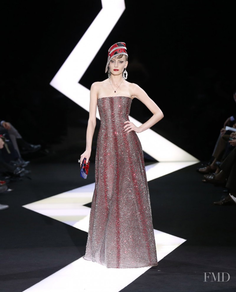 Elena Egorova featured in  the Armani Prive fashion show for Spring/Summer 2013