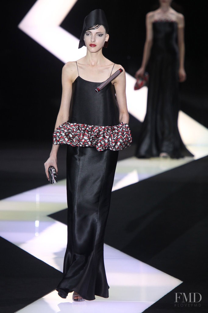 Clarice Vitkauskas featured in  the Armani Prive fashion show for Spring/Summer 2013