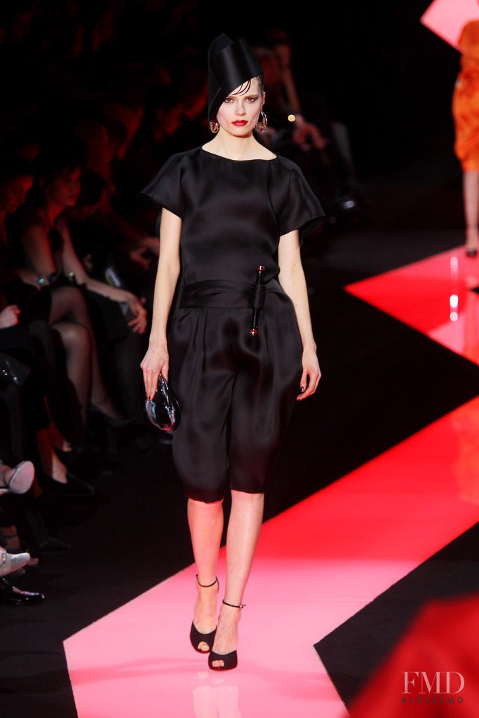 Caroline Brasch Nielsen featured in  the Armani Prive fashion show for Spring/Summer 2013