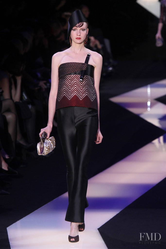 Timea Pampuk featured in  the Armani Prive fashion show for Spring/Summer 2013