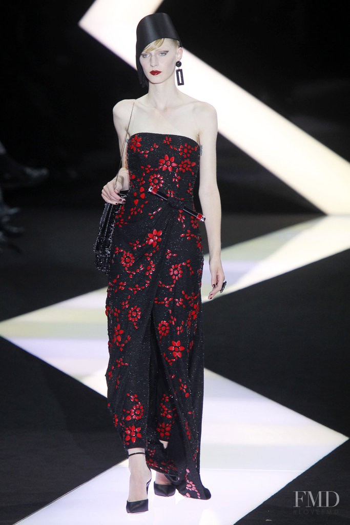 Julia Nobis featured in  the Armani Prive fashion show for Spring/Summer 2013