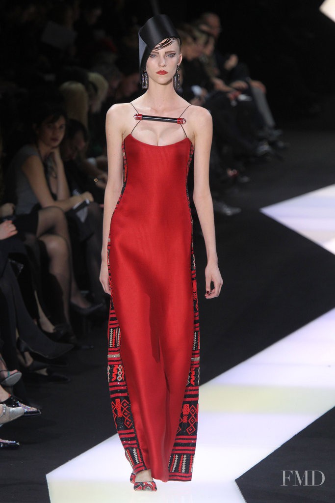 Nicole Pollard featured in  the Armani Prive fashion show for Spring/Summer 2013