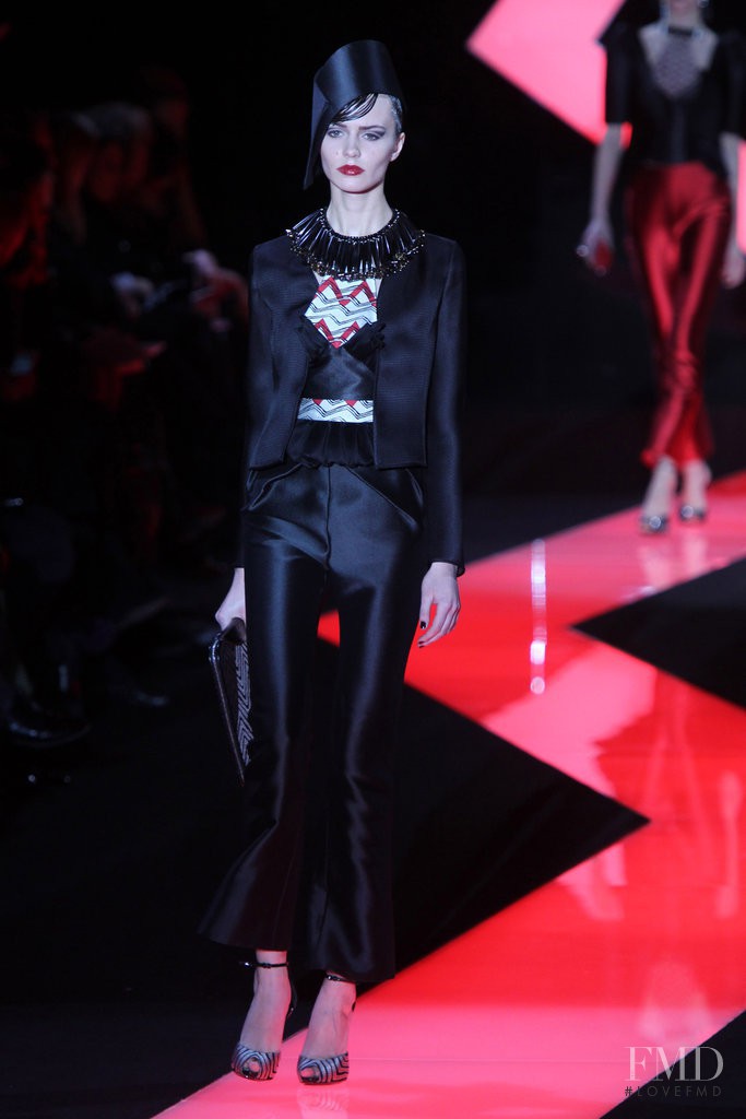 Marta Dyks featured in  the Armani Prive fashion show for Spring/Summer 2013