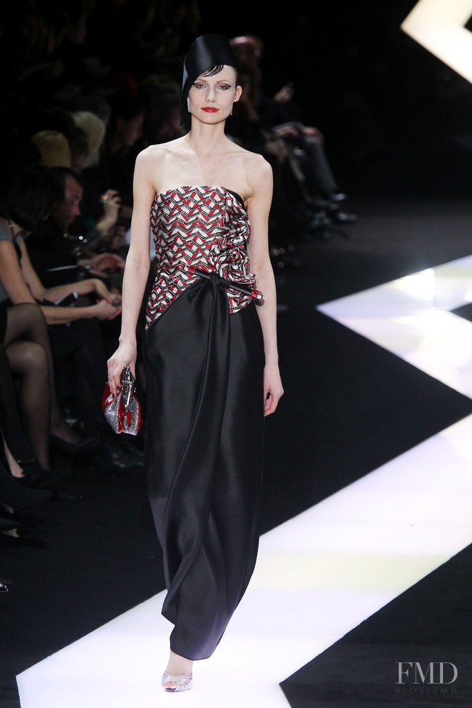 Agnese Zogla featured in  the Armani Prive fashion show for Spring/Summer 2013