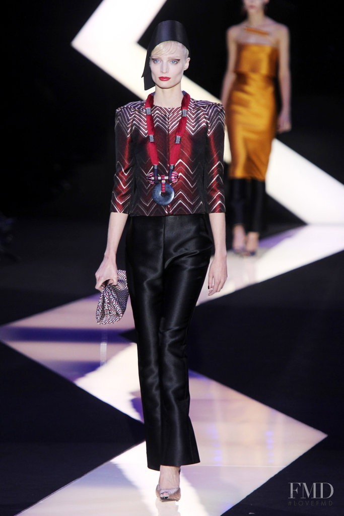 Melissa Tammerijn featured in  the Armani Prive fashion show for Spring/Summer 2013