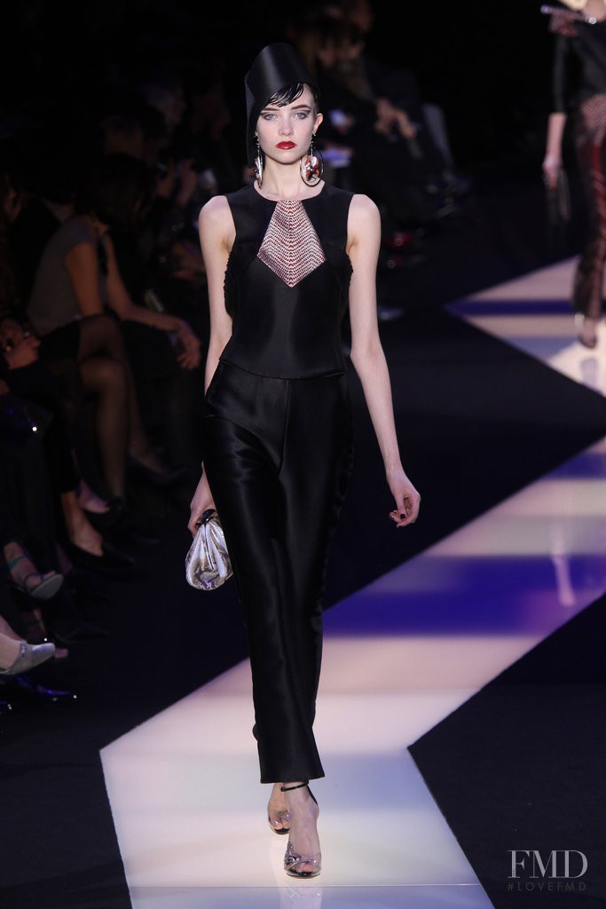 Grace Hartzel featured in  the Armani Prive fashion show for Spring/Summer 2013