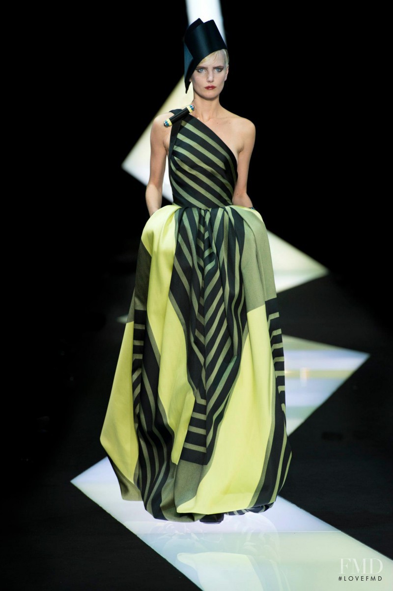 Anmari Botha featured in  the Armani Prive fashion show for Spring/Summer 2013