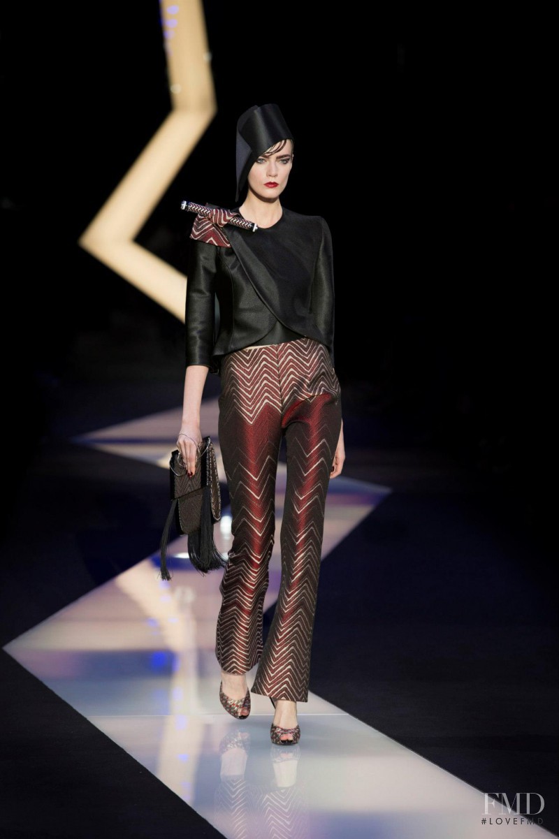 Patrycja Gardygajlo featured in  the Armani Prive fashion show for Spring/Summer 2013