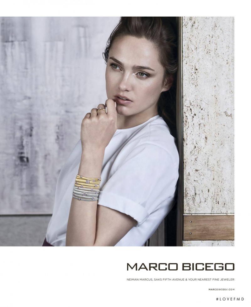 Karmen Pedaru featured in  the Marco Bicego advertisement for Autumn/Winter 2016