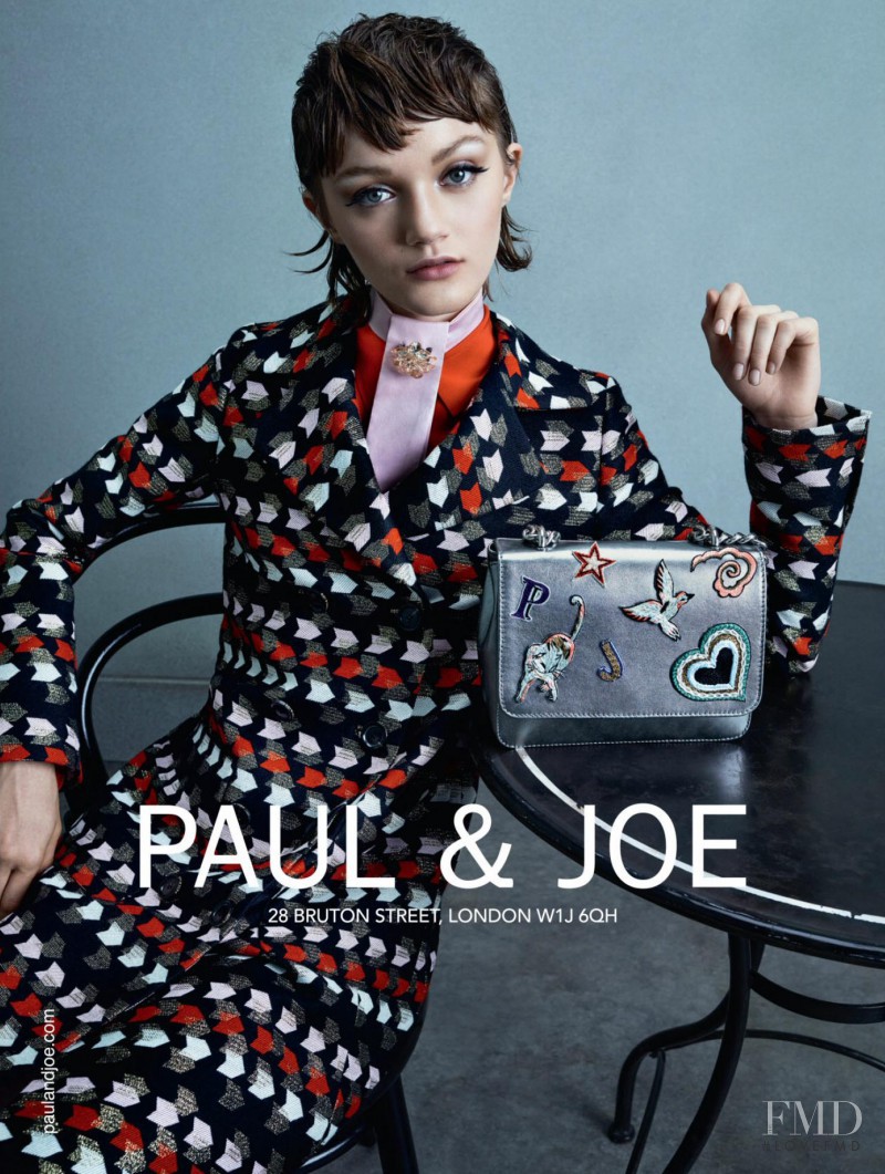 Peyton Knight featured in  the Paul et Joe advertisement for Autumn/Winter 2016