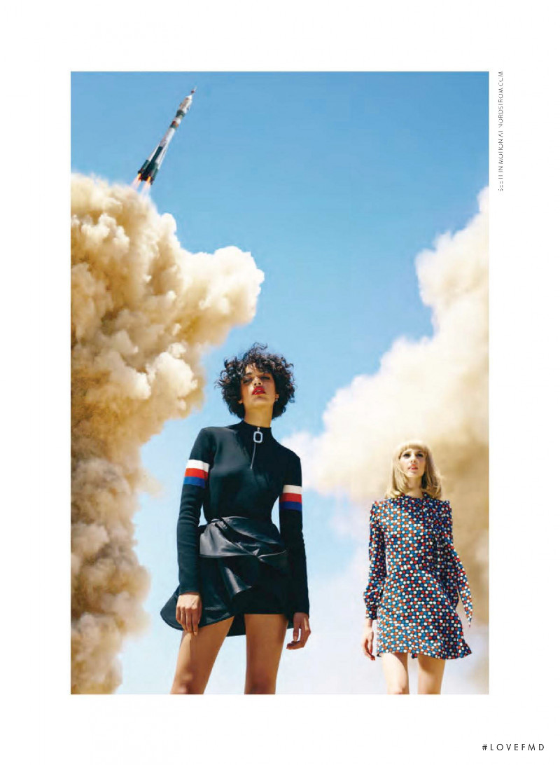 Damaris Goddrie featured in  the Nordstrom advertisement for Autumn/Winter 2016