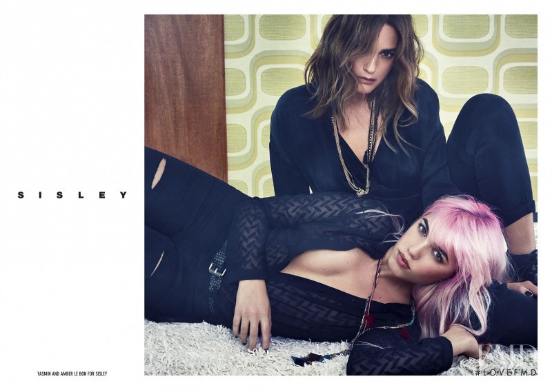 Amber Le Bon featured in  the Sisley advertisement for Autumn/Winter 2016