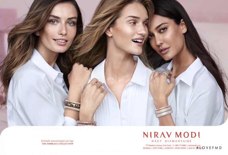 Andreea Diaconu featured in  the Nirav Modi advertisement for Autumn/Winter 2016