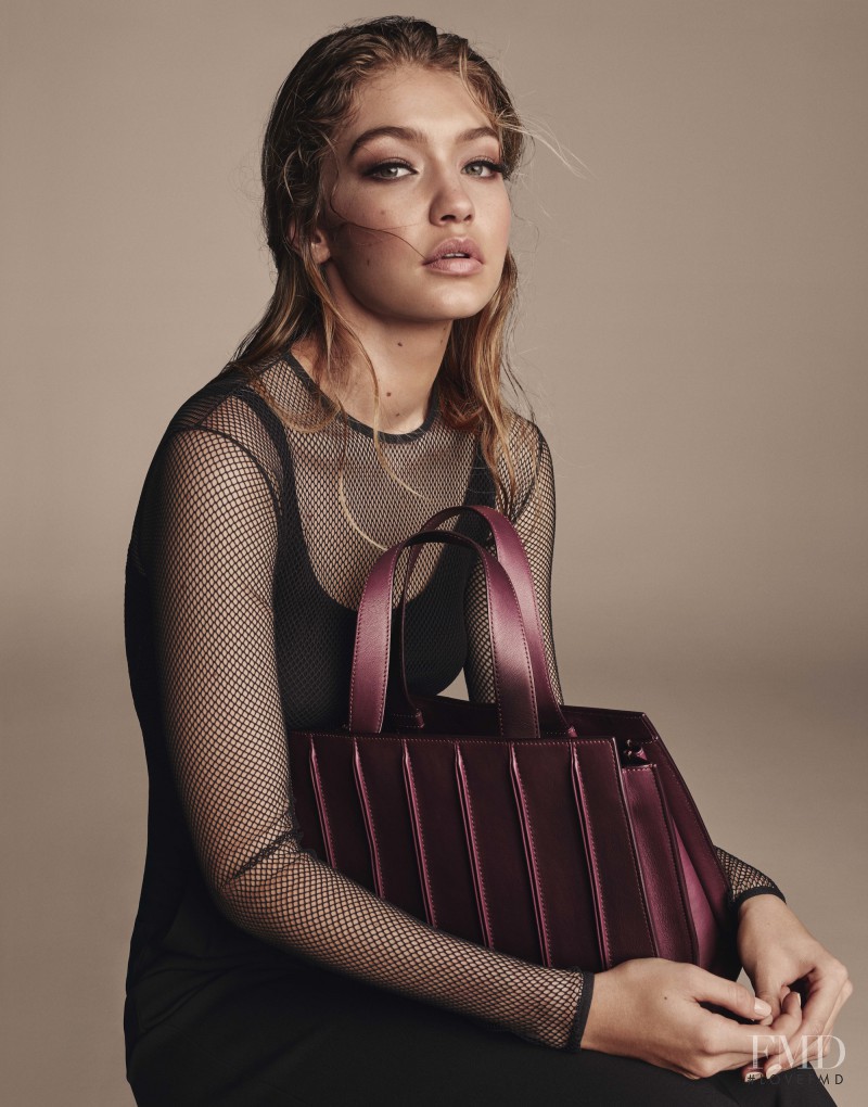 Gigi Hadid featured in  the Max Mara Accessories  advertisement for Autumn/Winter 2016