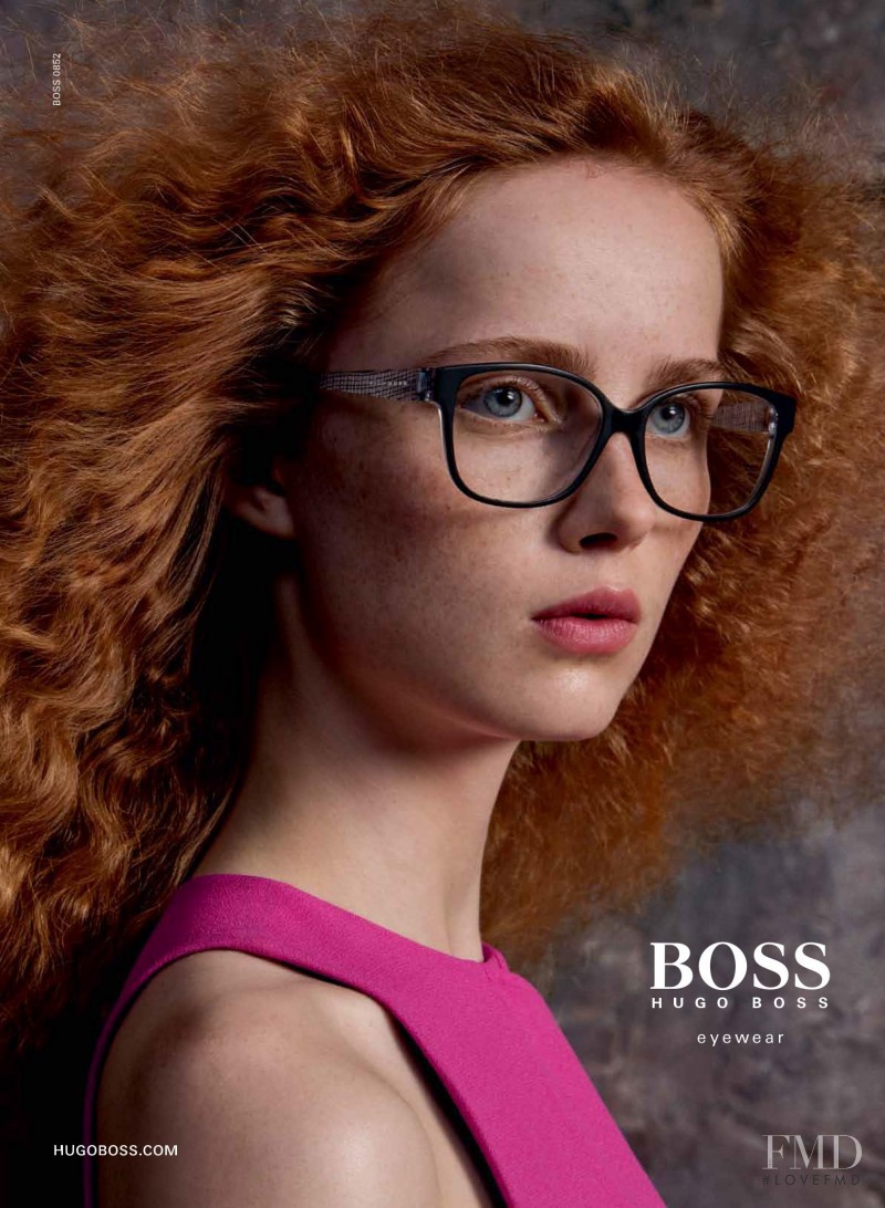 Rianne Van Rompaey featured in  the Hugo Boss advertisement for Autumn/Winter 2016