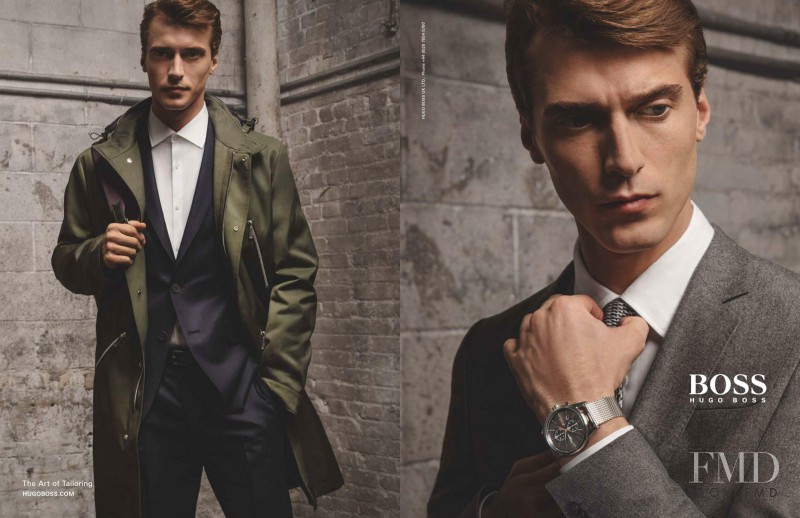 Clement Chabernaud featured in  the Hugo Boss advertisement for Autumn/Winter 2016