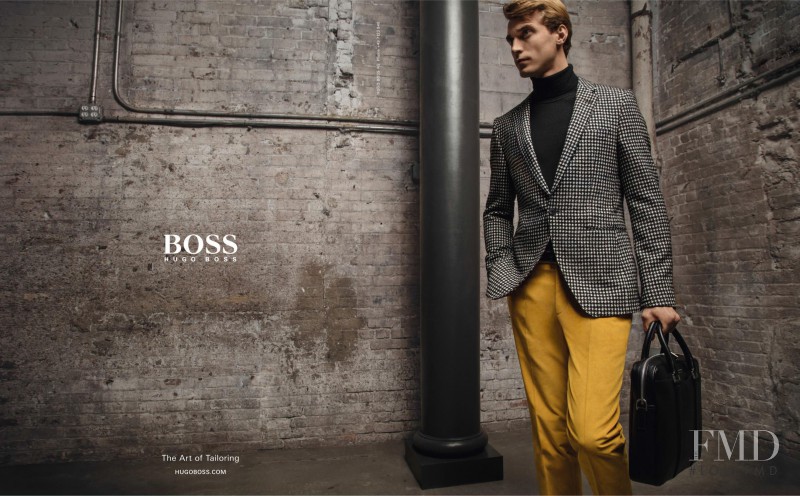 Clement Chabernaud featured in  the Hugo Boss advertisement for Autumn/Winter 2016