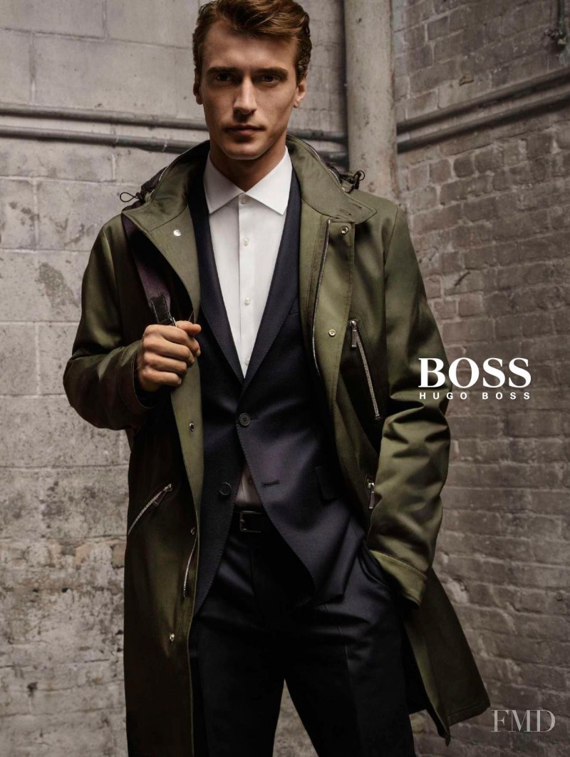 Clement Chabernaud featured in  the Hugo Boss advertisement for Autumn/Winter 2016