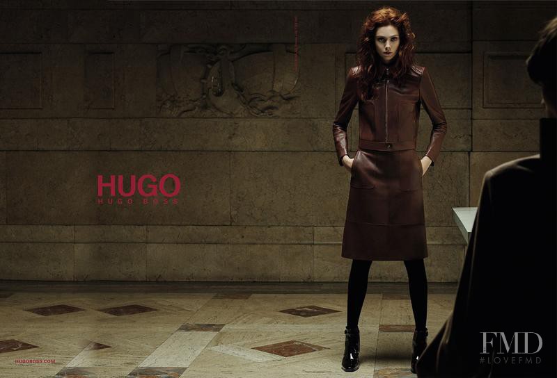 Natalie Westling featured in  the HUGO advertisement for Autumn/Winter 2016