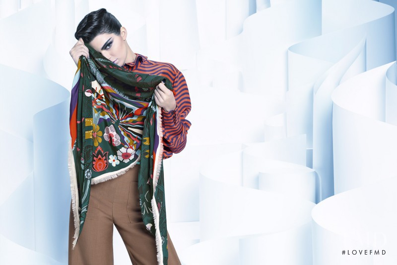 Kendall Jenner featured in  the Fendi advertisement for Autumn/Winter 2016
