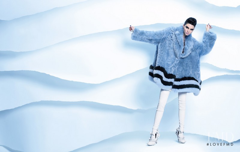 Kendall Jenner featured in  the Fendi advertisement for Autumn/Winter 2016