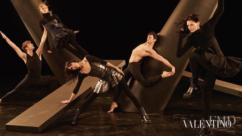 Jamie Bochert featured in  the Valentino advertisement for Autumn/Winter 2016