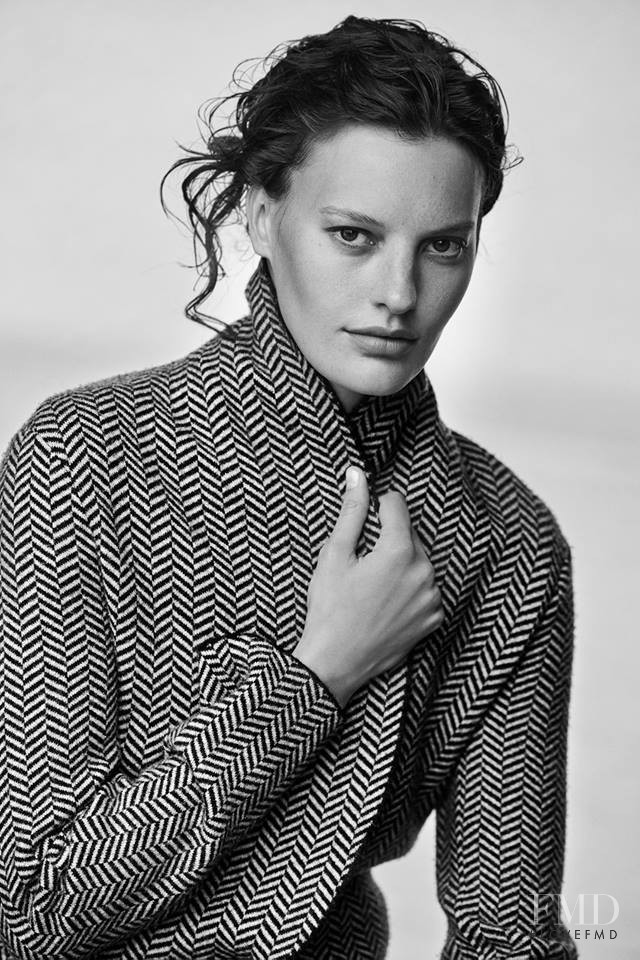 Amanda Murphy featured in  the Giorgio Armani New Normal advertisement for Autumn/Winter 2016