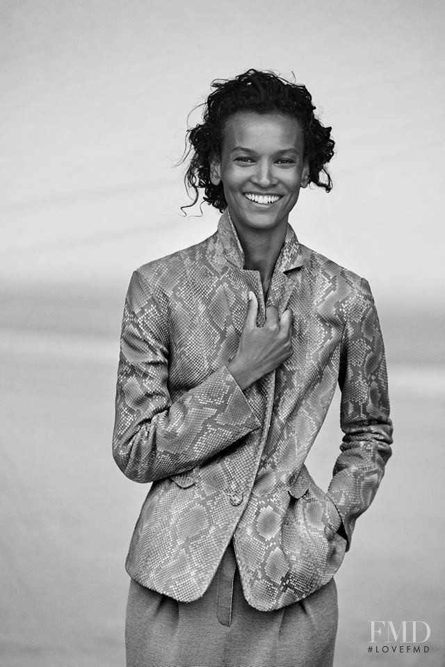 Liya Kebede featured in  the Giorgio Armani New Normal advertisement for Autumn/Winter 2016