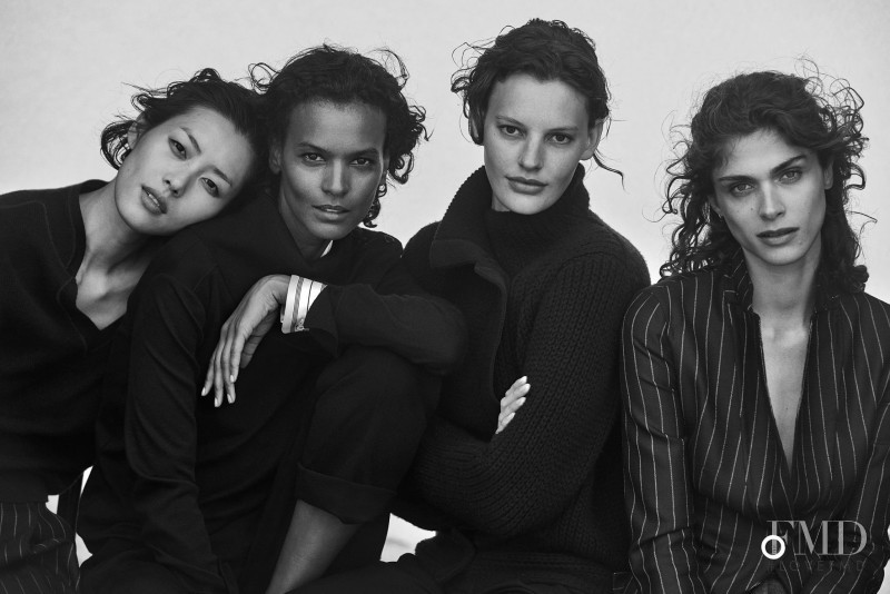 Amanda Murphy featured in  the Giorgio Armani New Normal advertisement for Autumn/Winter 2016