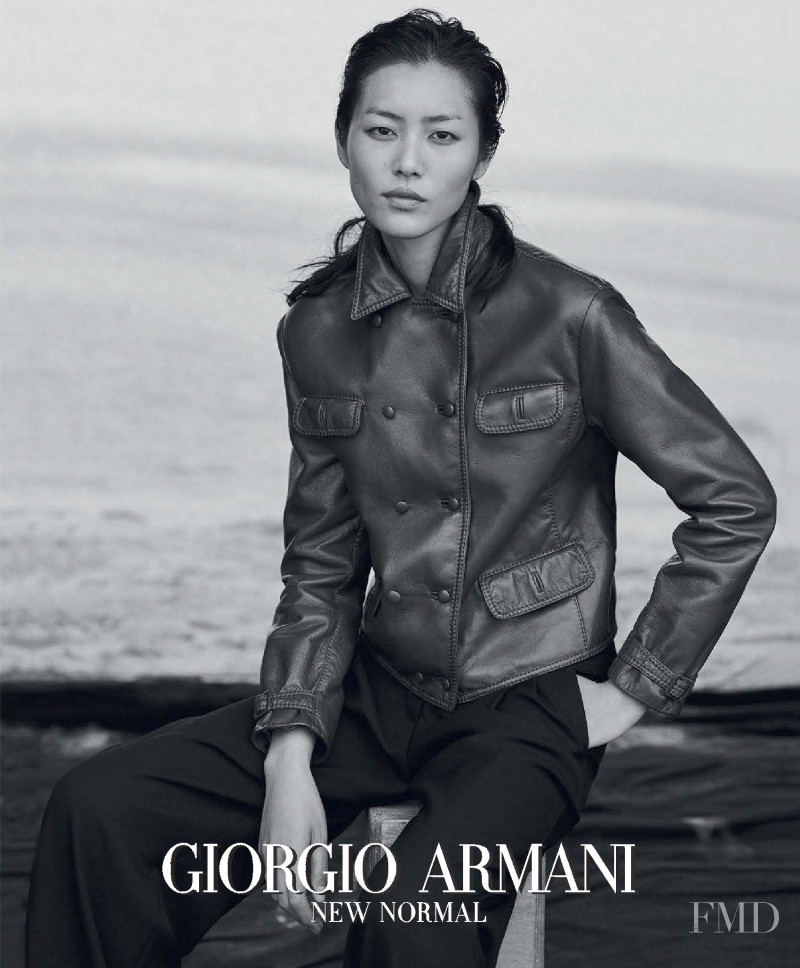 Liu Wen featured in  the Giorgio Armani New Normal advertisement for Autumn/Winter 2016